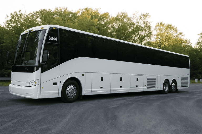exterior of Champaign Coach Bus Service coach bus
